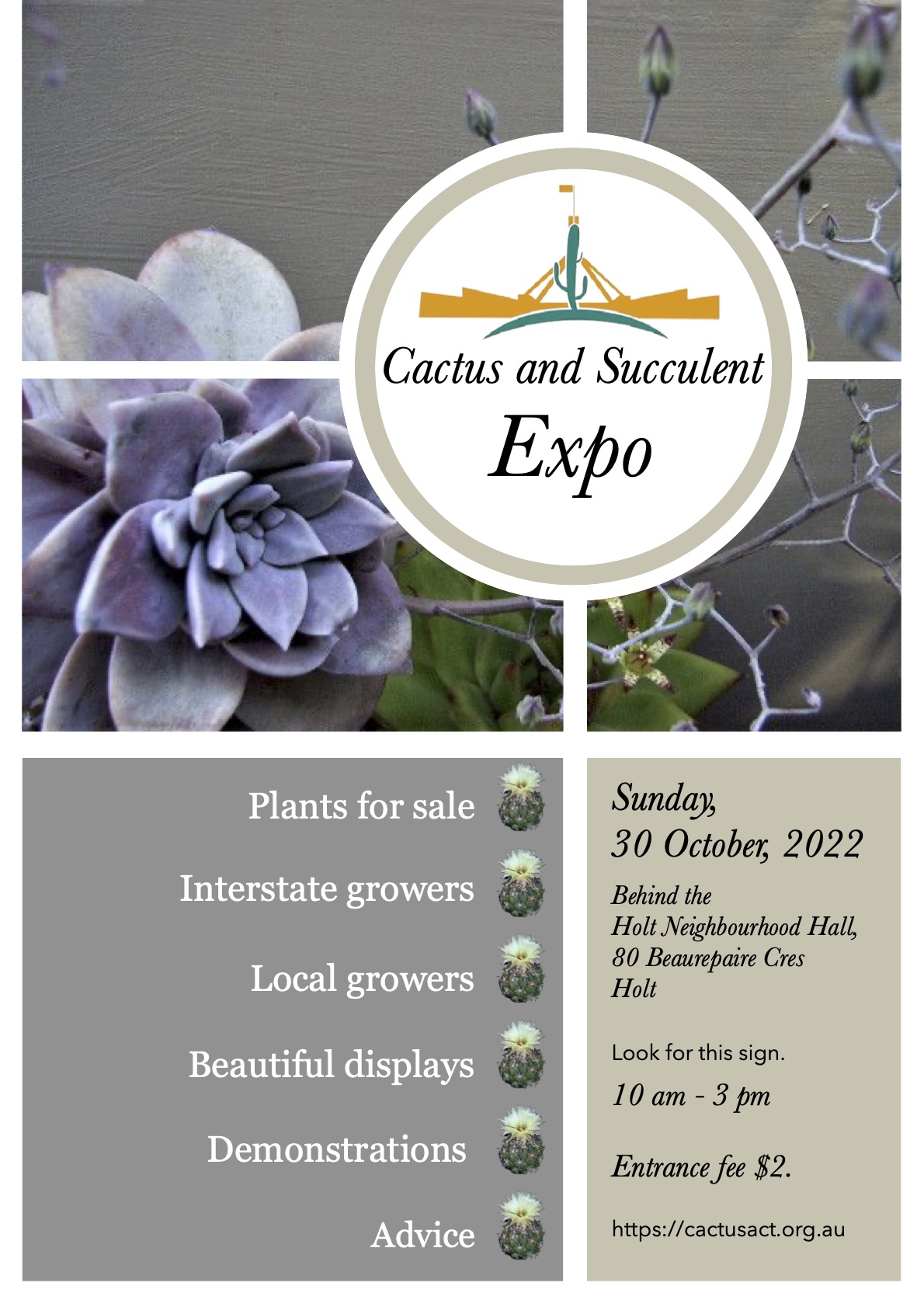 Cactus Succulent Expo 22 Flyer